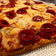 The lovely pepperoni pizza from J.B. Alberto’s in Rogers Park, Chicago